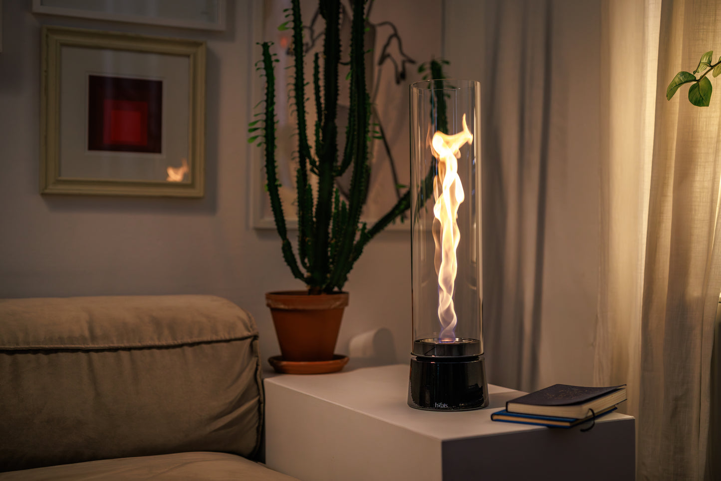 SPIN air 1200 Tabletop Fireplace | Enamel