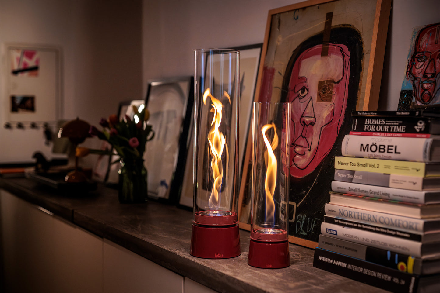 SPIN Air 900 Tabletop Fireplace | Enamel