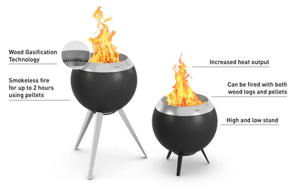MOON 45 | Fire basket with high Stand