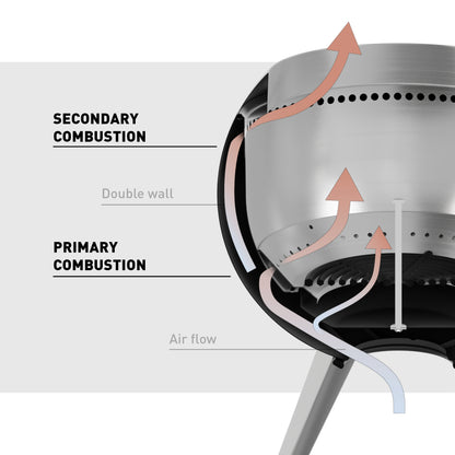 MOON 45 | Fire basket with high Stand