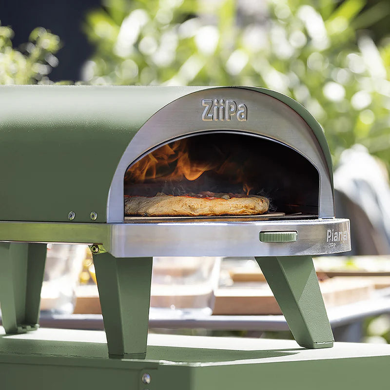ZiiPa Piana Gas Pizza Oven with Rotating Stone - Eucalyptus